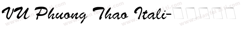 VU Phuong Thao Itali字体转换